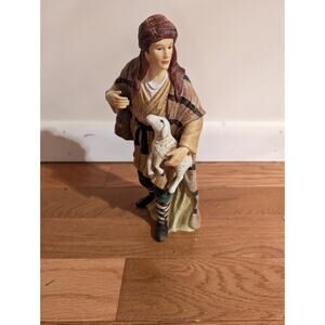 VTG Grandeur Noel Nativity Shepherd Replacement Porcelain Christmas O'Well 1999